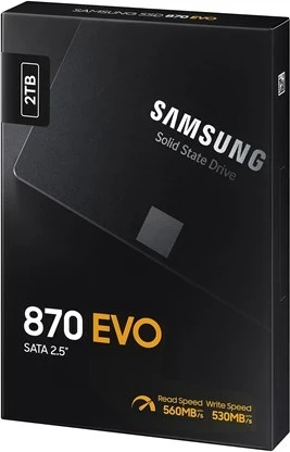SSD 2 TB, 2,5", Serial ATA III, črn Samsung 870 EVO