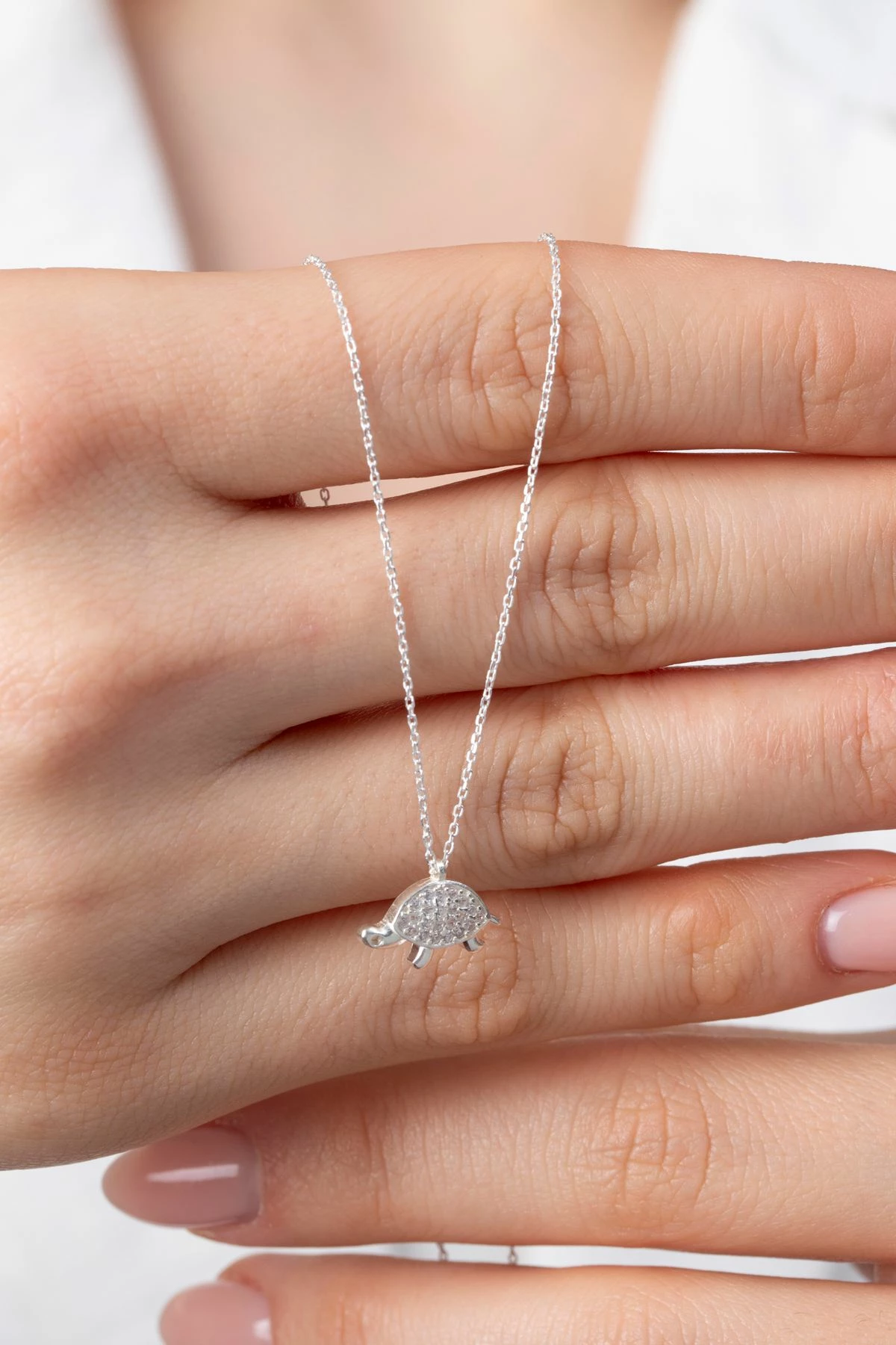 Ogrlica iz 925 srebra z zirkonom, Elika Silver ELKSLVR7804G