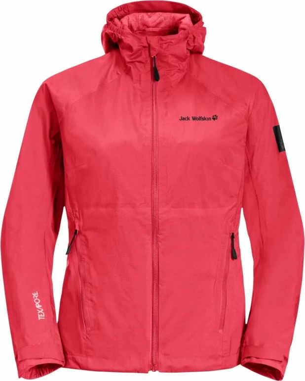 Jakna Jack Wolfskin ženska, rdeča