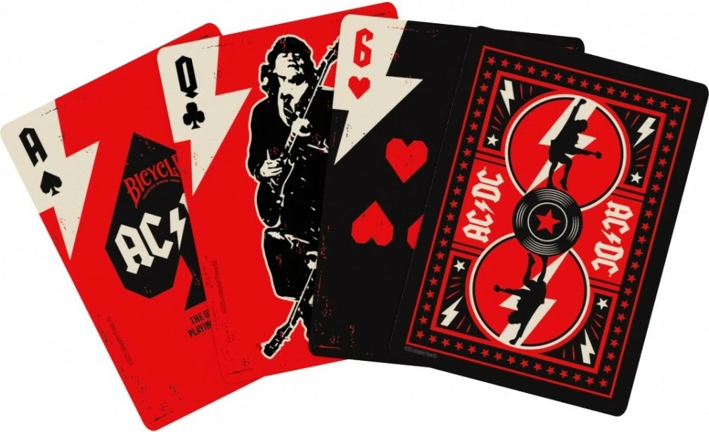Karte za igro, Bicycle AC/DC, 52 kosov, angleške