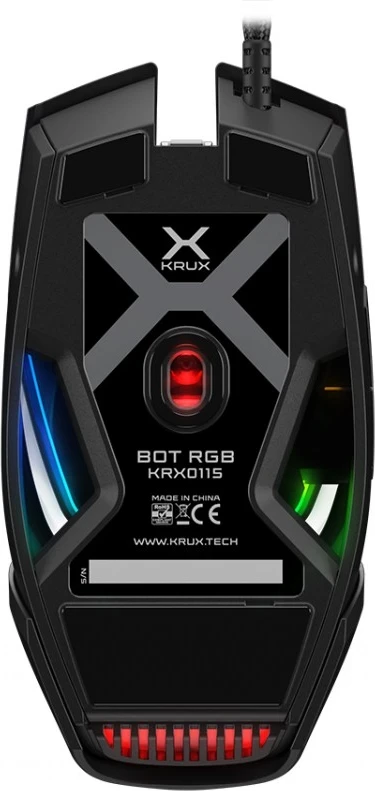 Gaming miška CROSS BOT RGB, Krux, črna