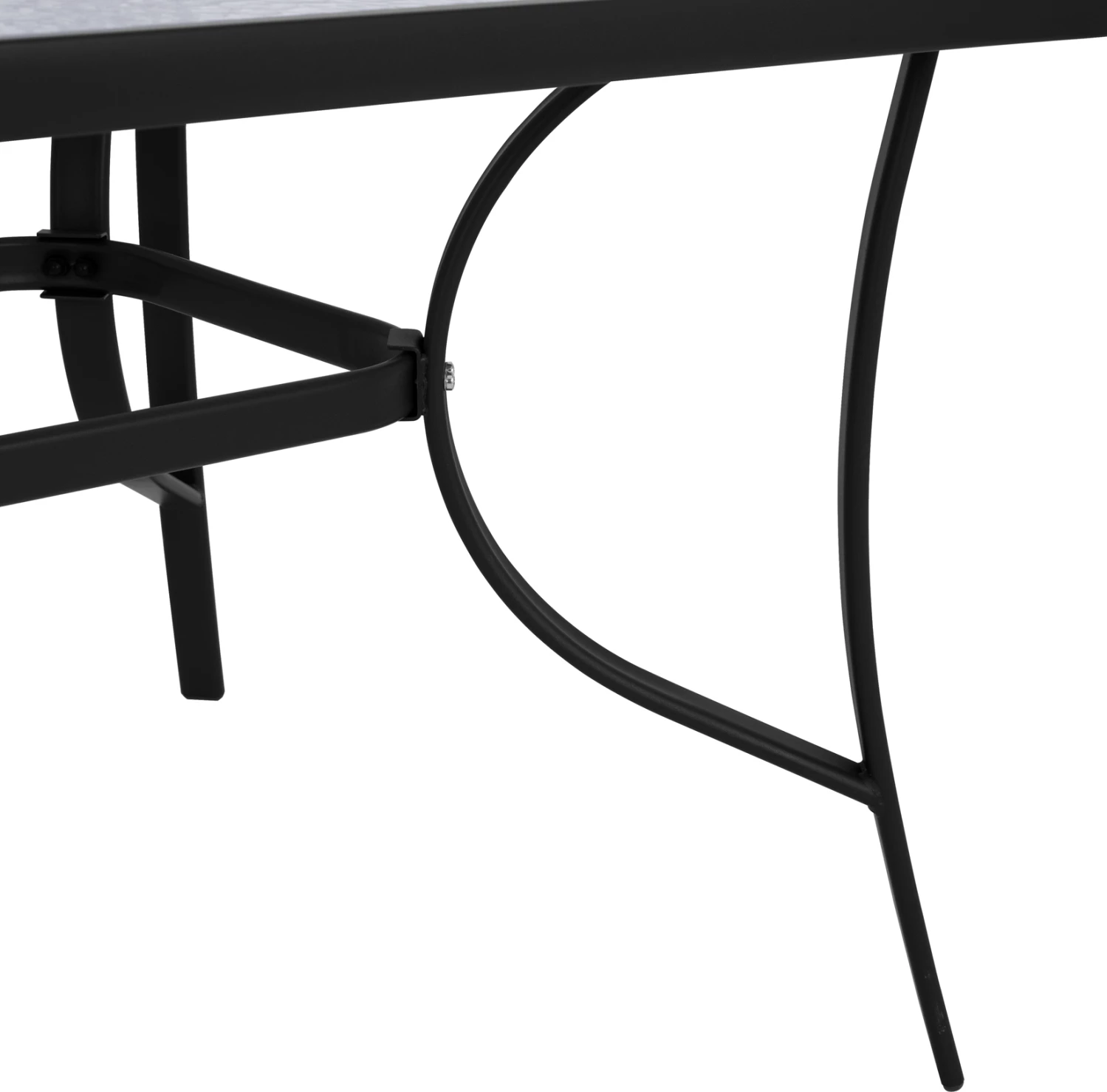 Vrtna jedilna miza BRUNO FH5145.03, 150 x 90 x 72 cm, črna