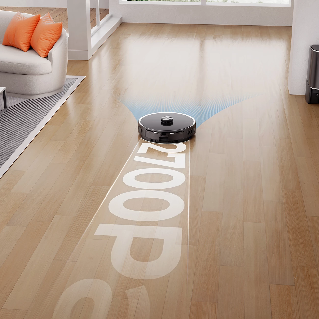 Robot sesalnik z mopom UWANT U100 Lite, polnilna postaja, siv