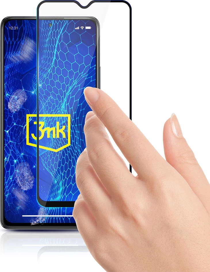 Kaljeno zaščitno steklo 3mk HardGlass Max Lite za Xiaomi Redmi Note 10 Pro, črno