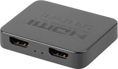 HDMI razdelilec Lanberg SPV-HDMI-1002 1x HDMI vhod, 2x HDMI izhod, 4K 30Hz, napajanje USB-C, črn