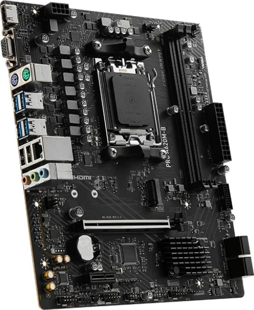 Matična plošča MSI PRO A620M-B, Socket AM5, micro ATX, črna