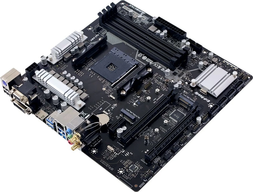 Matična plošča Biostar B550MX/E PRO, AMD, vtičnica AM4, DDR4, 128 GB, micro ATX