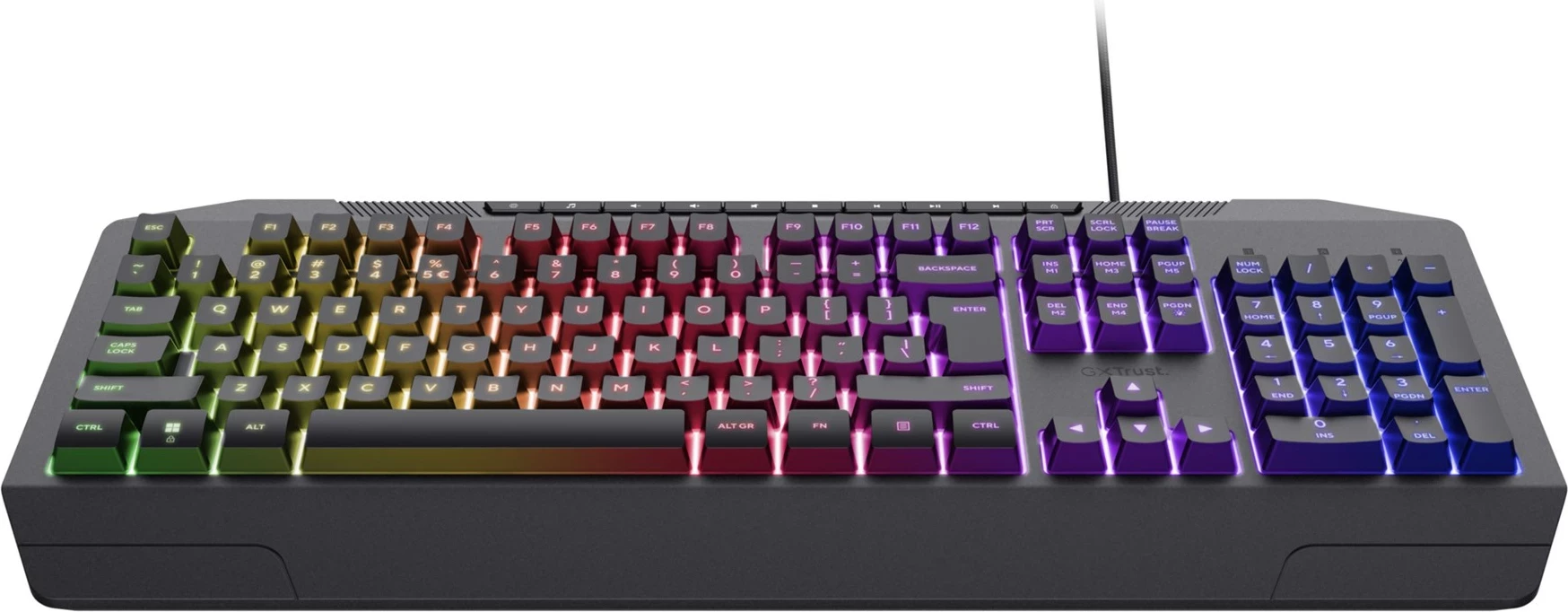 Gaming tipkovnica GXT 836 Evocx, USB, QWERTY, US English, črna
