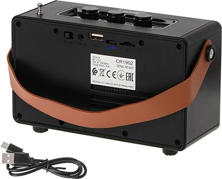 Prenosni Bluetooth zvočnik Camry CR1902, FM, USB-C, črn