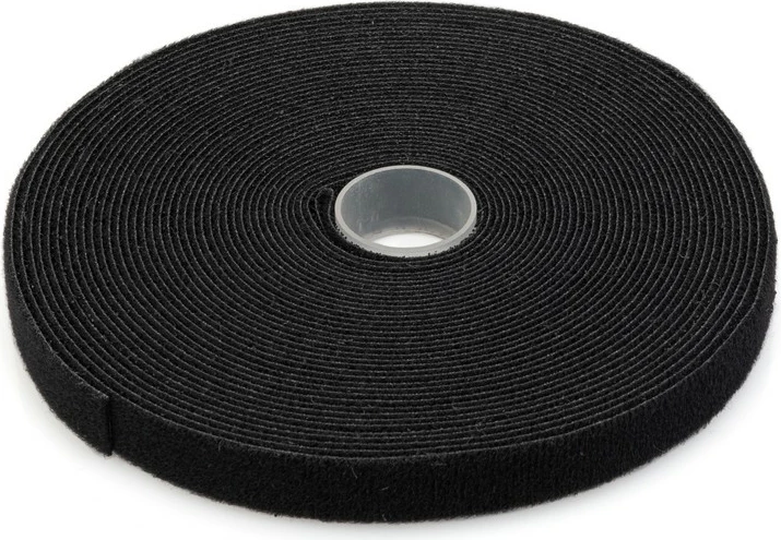 Lepilni trak za kable, 10 m x 15 mm, črn, Digitus AK-770905-100-S