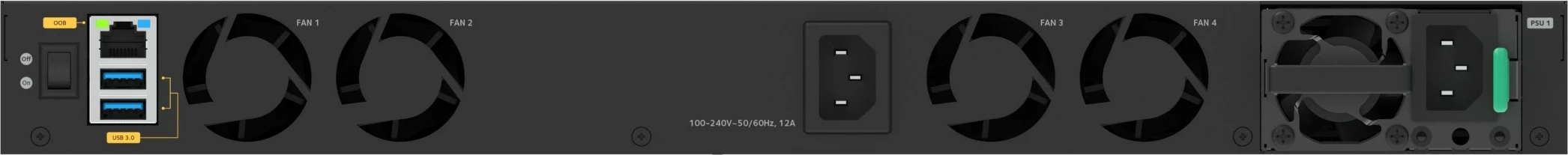 Upravljalni L3 stikalo, 10G Ethernet, PoE, 1U rack, NETGEAR M4350-24X4V