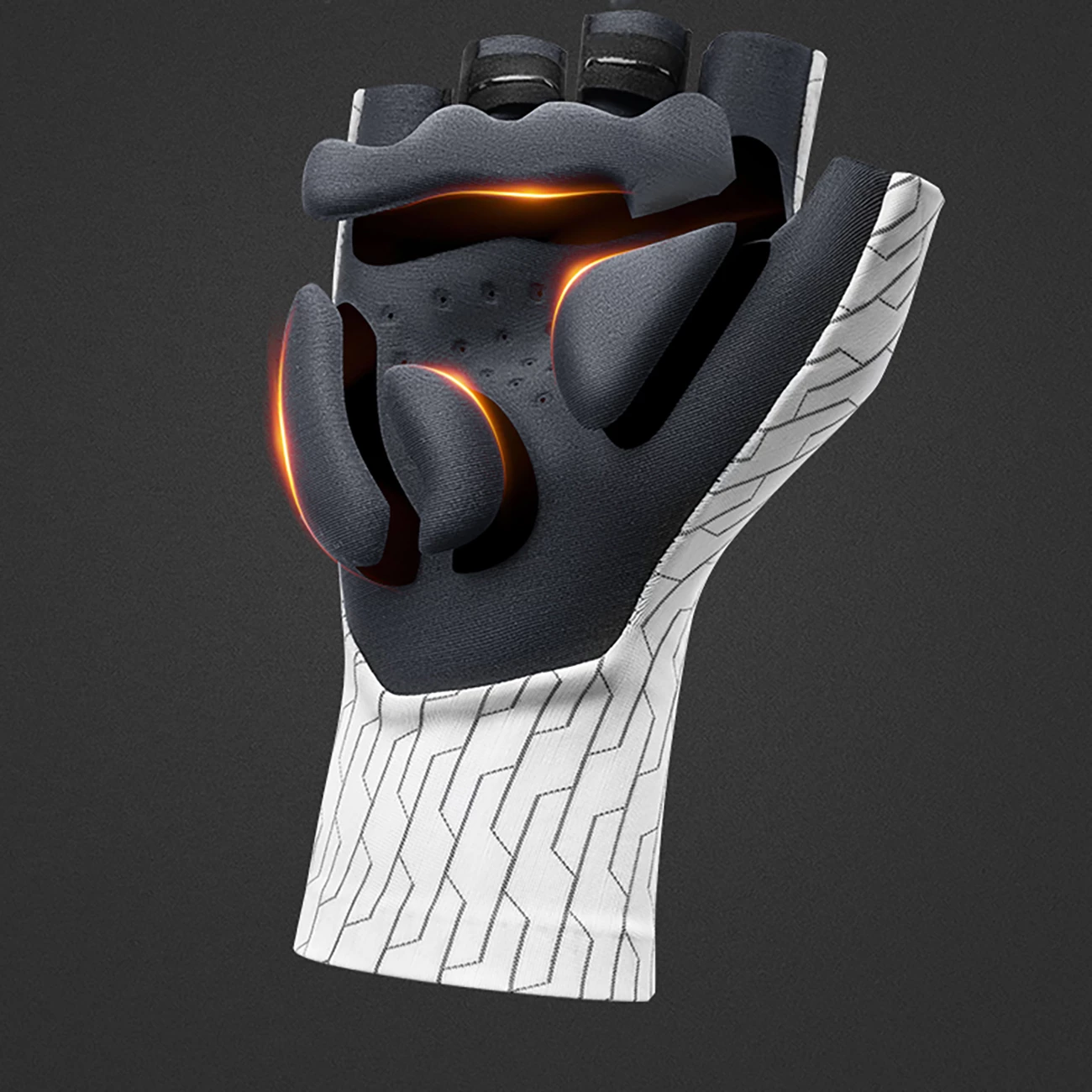 Kolesarske rokavice Rockbros 1622003905, XL, bela/črna