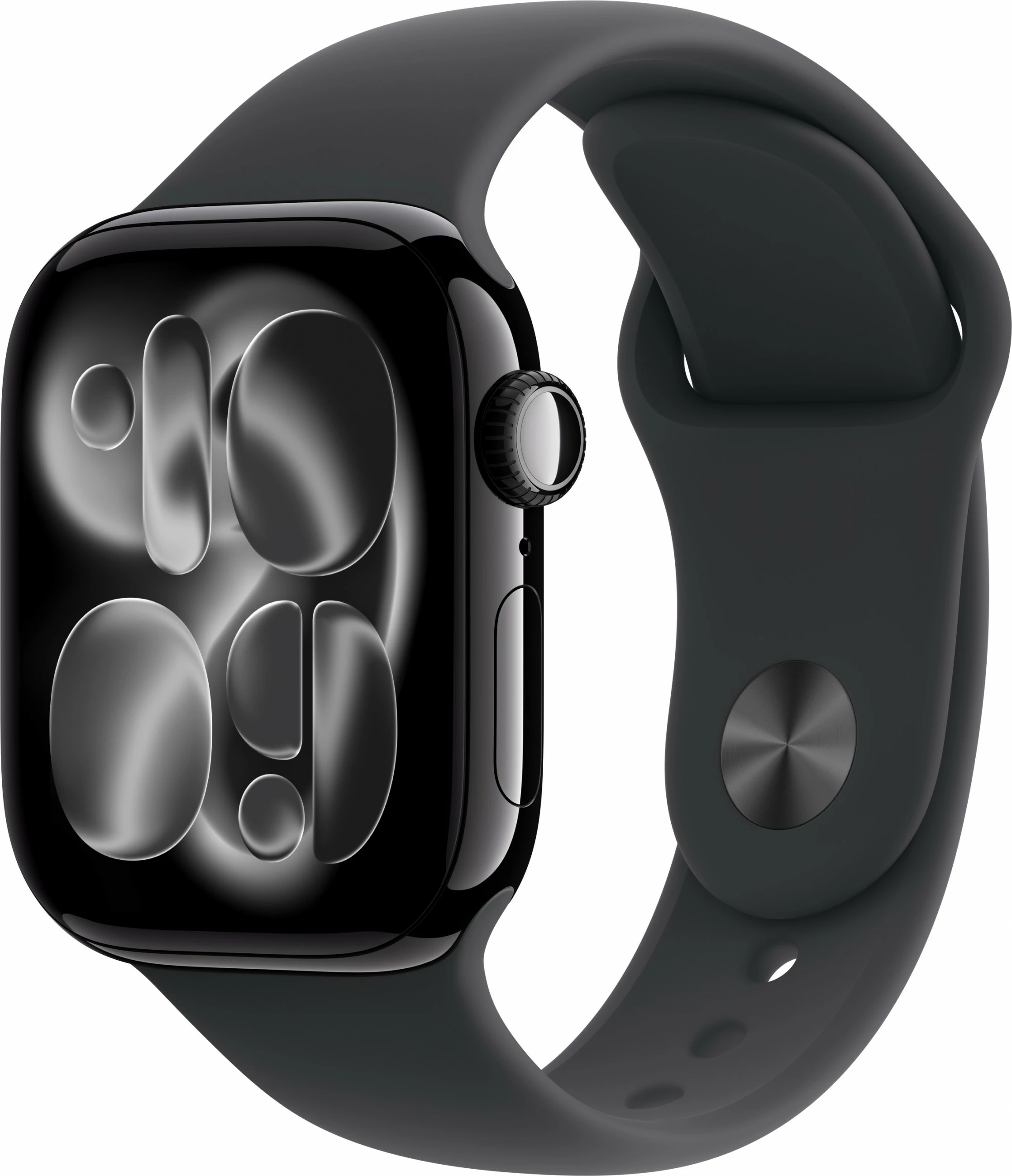 Pametna ura, aluminij, 42 mm, diamantno črna, črn športni pašček — Apple Watch S11