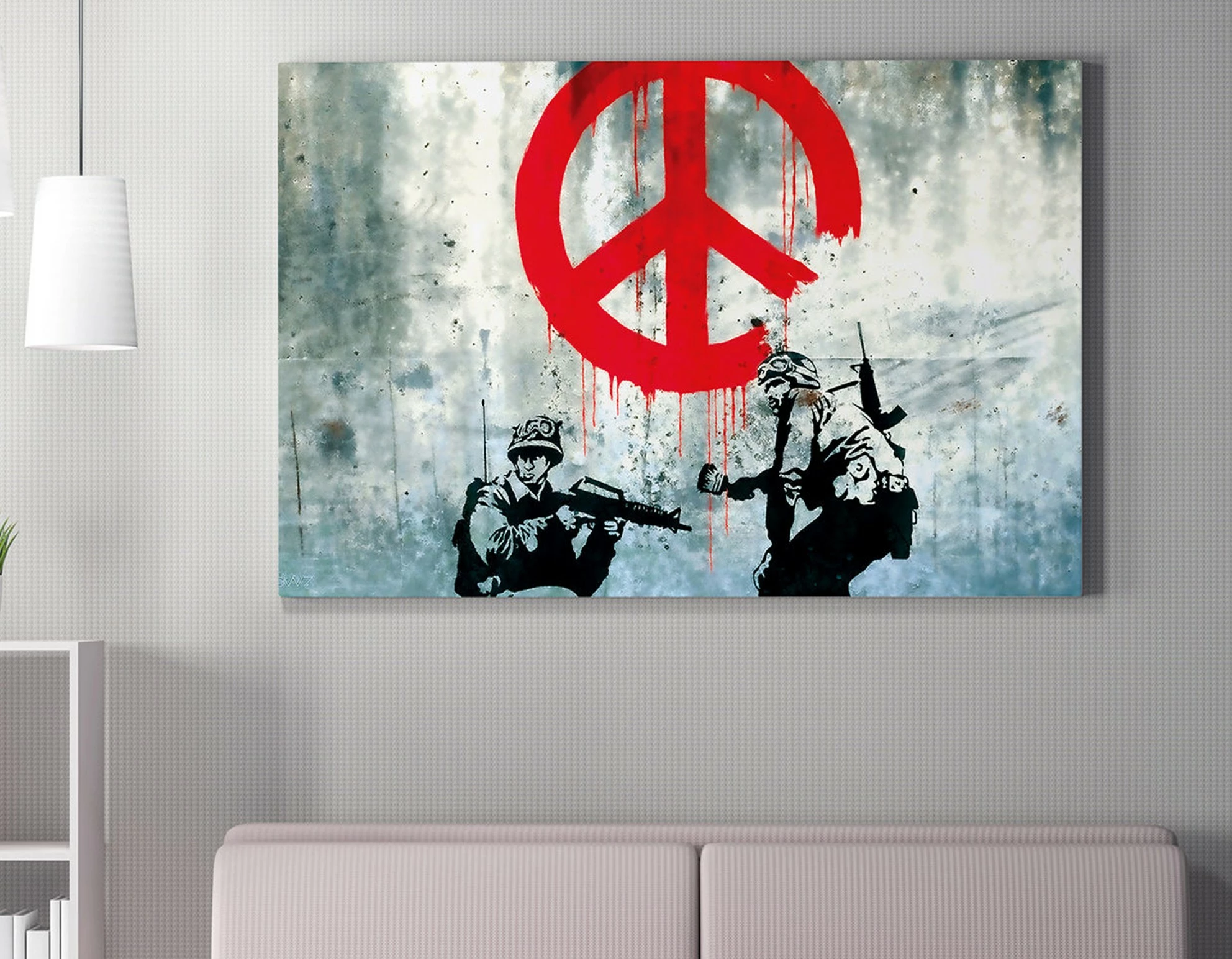 Dekorativna slika na platnu, večbarvna, Banksy WY126, 50 x 70 cm