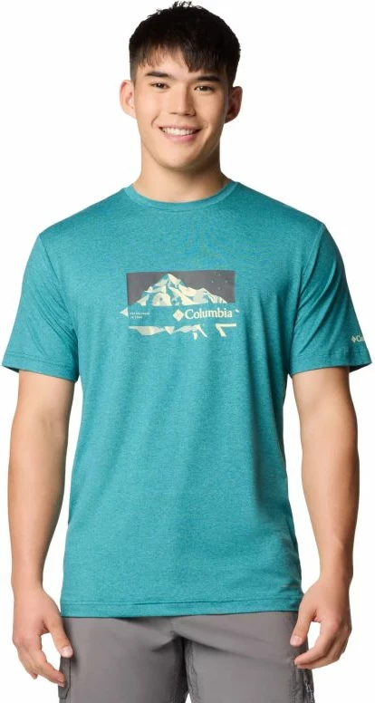 Majica za moške Columbia Kwick Hike Graphic, zelena