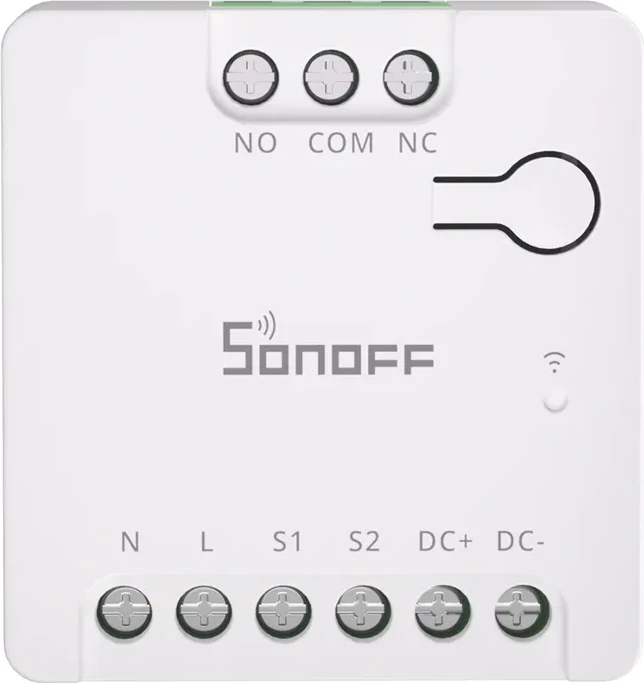 Pametni stikalo Sonoff MINI-D, WiFi, Matter, AC/DC 12-48V, suhi kontakt, belo