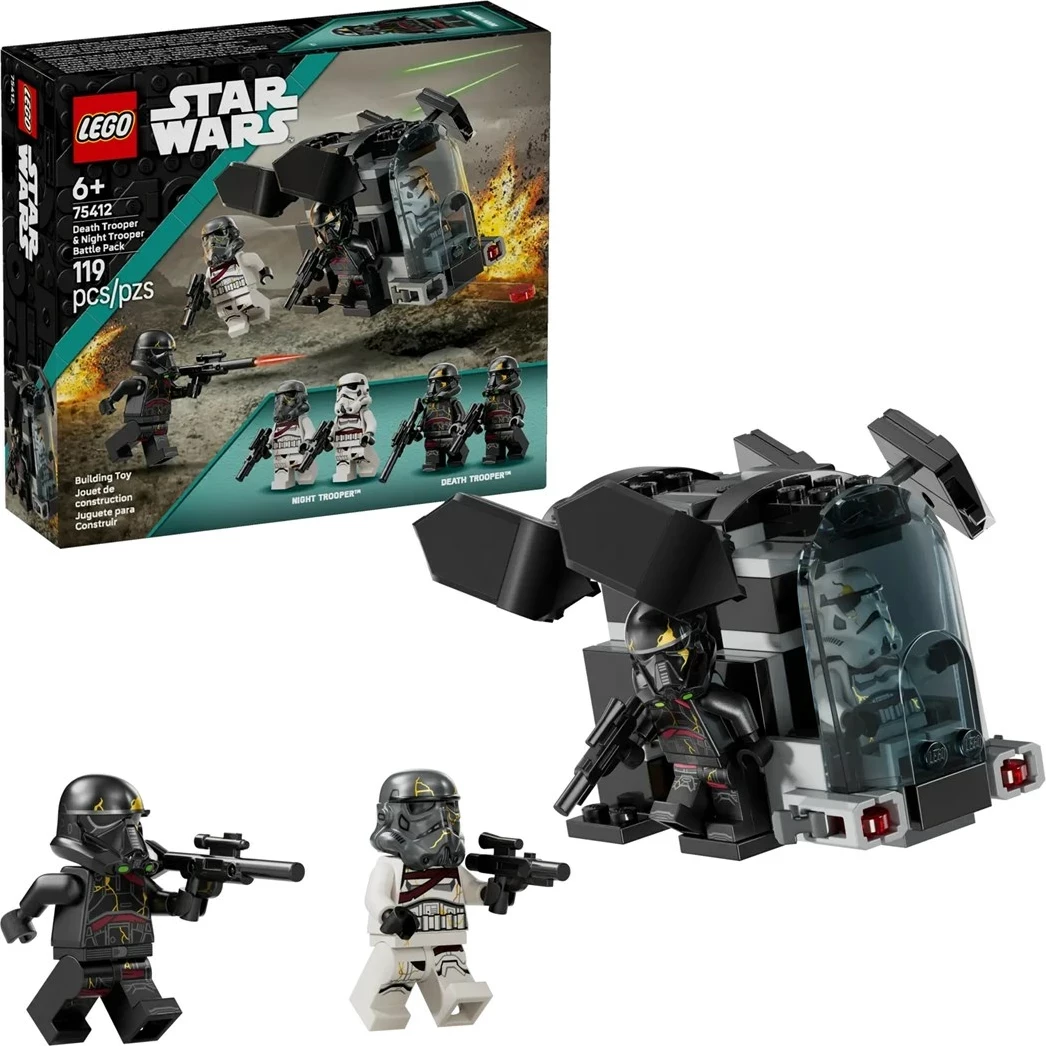 Set za bitko s Death Trooper in Night Trooper, LEGO Star Wars 75412, 119 delov, 4 minifigure