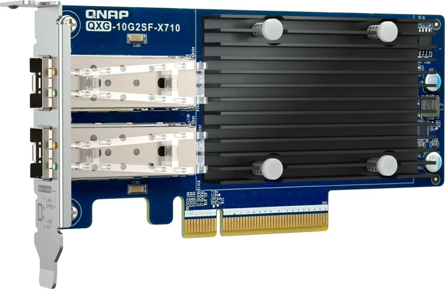 Omrežna kartica 10GbE QNAP QXG-10G2SF-X710, 2x SFP+, PCIe