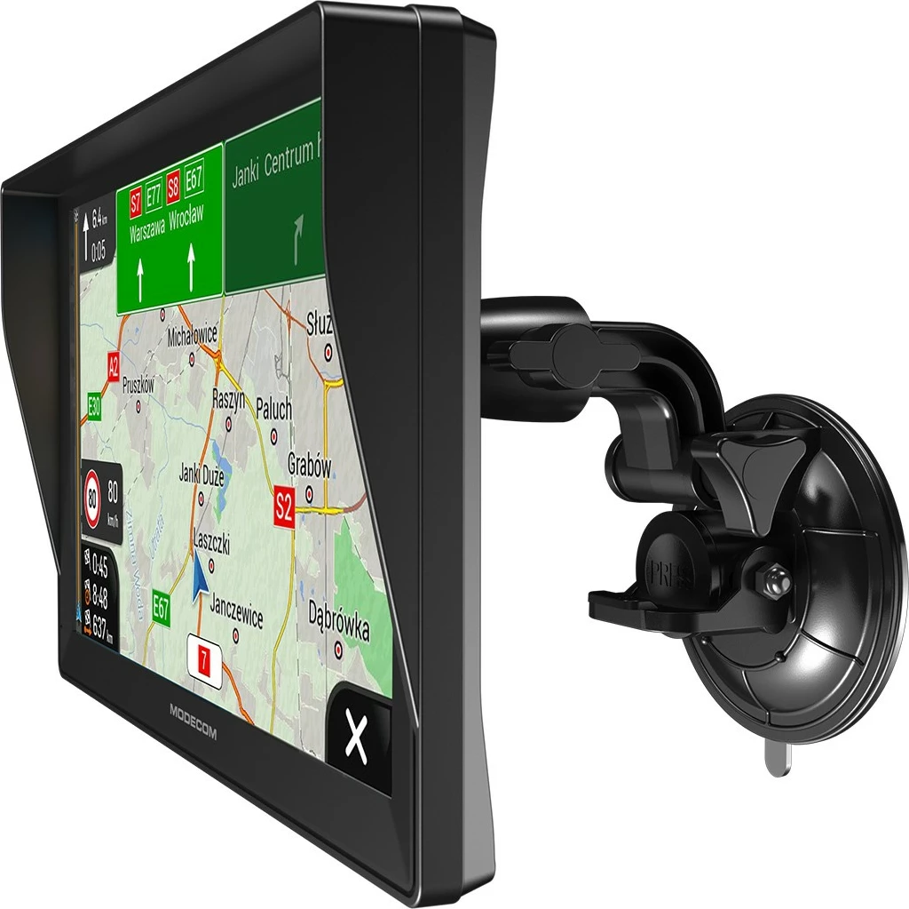 GPS navigator za tovornjake MODECOM FREEWAY CX 9.3 iGO, 9‑palčni zaslon, Evropa, 16 GB, 512 MB RAM, USB‑C, enoletna posodobitev