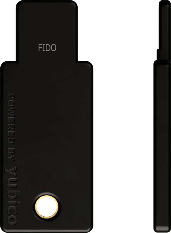 Varnostni ključ USB FIDO2 NFC, Yubico, USB-A, črn
