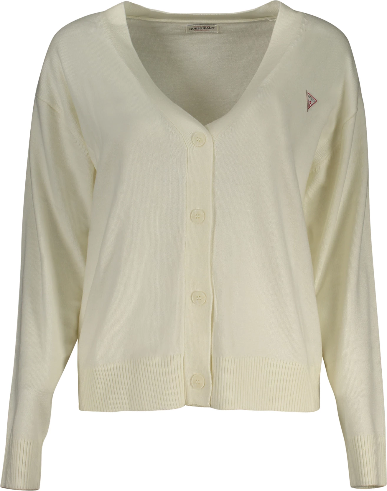 Pletenina za ženske GUESS JEANS, bela