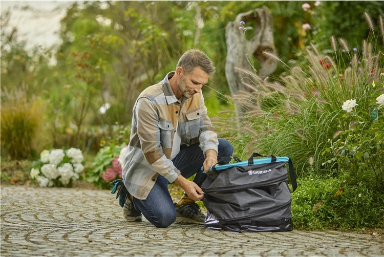 Vreča za vrtne odpadke Gardena 11715-20, 130 L, reciklirana plastika, črno/zelena
