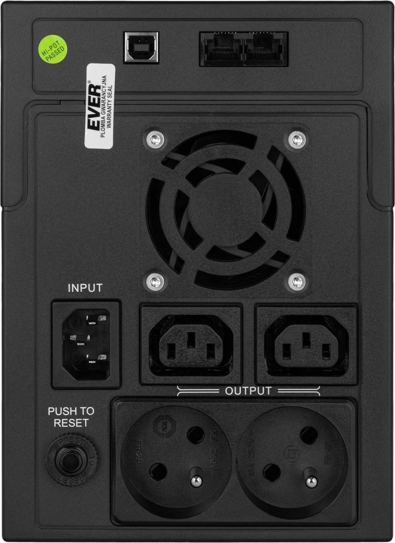 Neprekinjeno napajanje (UPS) EVER EASYLINE 2200, 2200 VA, 1200 W, stolp, črn