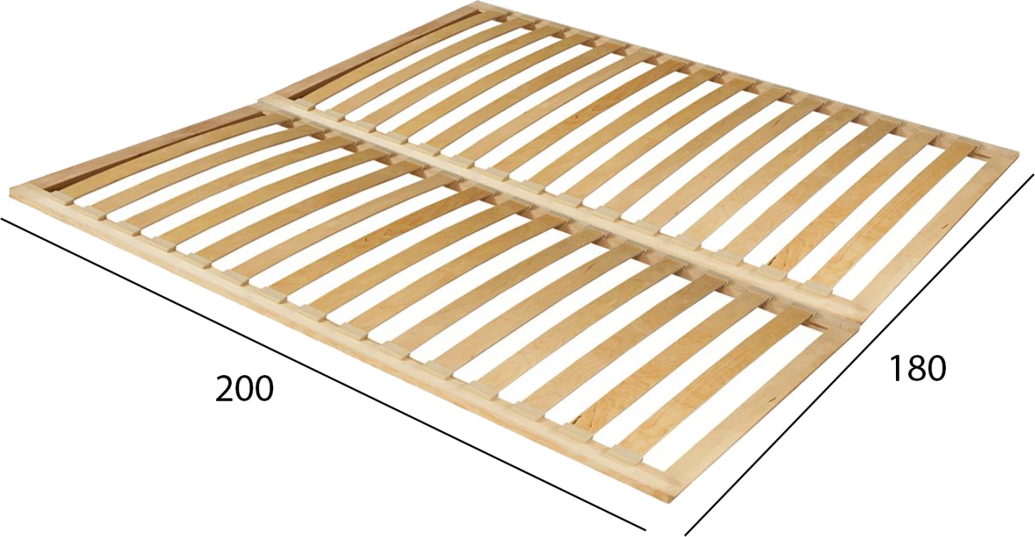 Komplet letvic z anatomičnimi letvami FH11660 180x6x200 cm