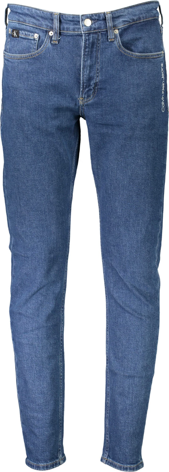 Slim taper hlače CALVIN KLEIN Jeans Denim, modre
