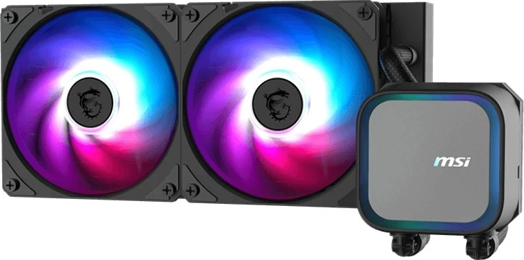 Komplet vodnega hlajenja MSI MAG CORELIQUID A13 240, matična plošča, procesor, 12 cm, črn