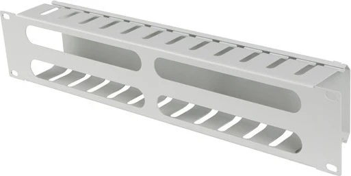 Organizator kablov Lanberg 19'' 2U s pokrovom tip A, siv