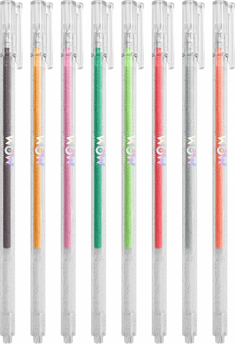 Kreativni set z zvezkom in 8 kemičnimi svinčniki v metalik barvah, Kids Euroswan WOW00143