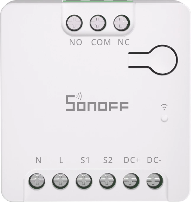 Pametni stikalo Sonoff MINI-D, WiFi, Matter, AC/DC 12-48V, suhi kontakt, belo