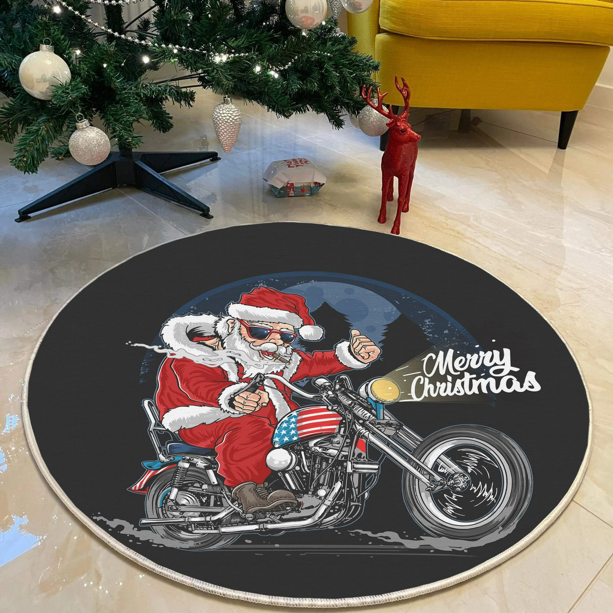 Okrogla preproga, večbarvna, Conceptum Hypnose, Woopamuk456, 80 cm