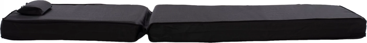 Blazina za ležalnik iz textilena 600gr/m2 2x1 črna FH11237.05T 194x70x11 cm