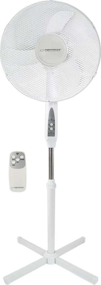 Stoječi ventilator z daljinskim upravljalnikom Esperanza EHF007WW, bel