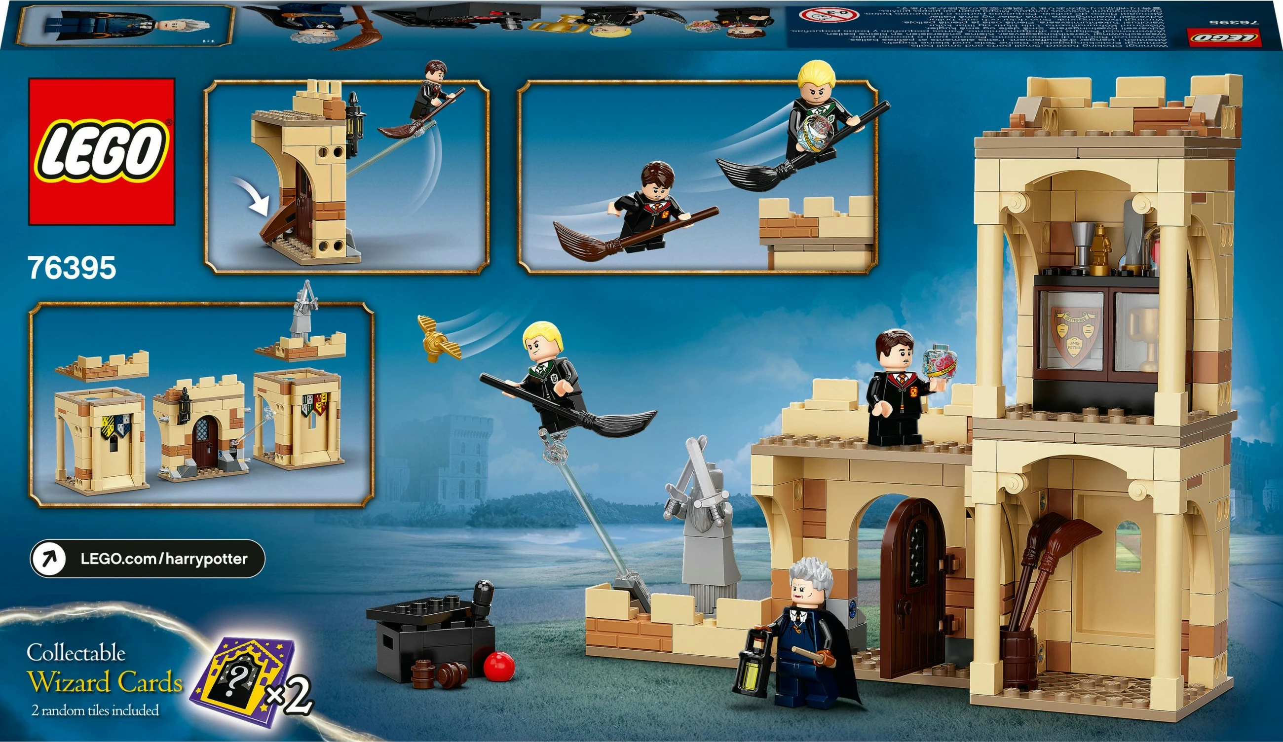 Set za sestavljanje - Prvi letalski pouk, LEGO Harry Potter Hogwarts™, 7+, 264 delov, večbarven