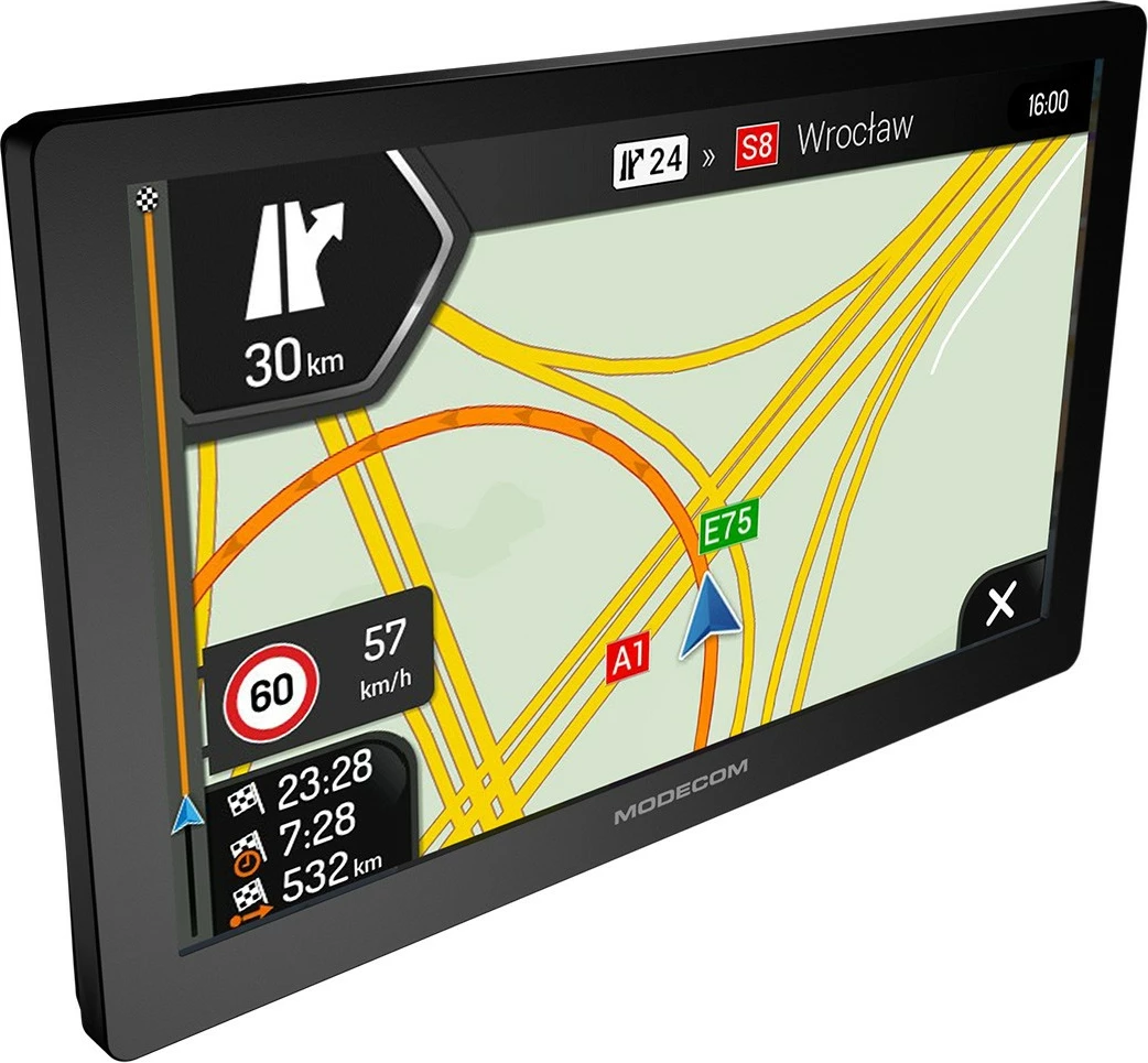 GPS navigacija 9", MODECOM FREEWAY CX 9.0, iGO Truck Europe z enoletno posodobitvijo, 8 GB, 256 MB RAM, microSD, USB‑C, Windows CE, baterija 2500 mAh