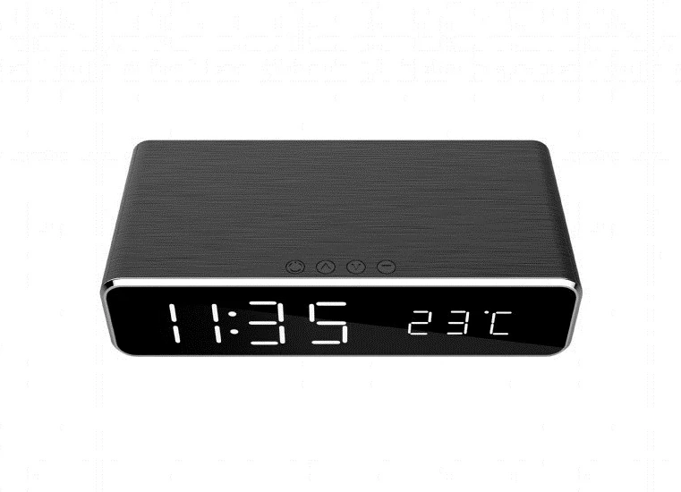 Digitalna alarmna ura, Gembird DAC-WPC-01, črna