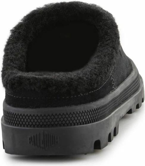 Topli mule natikači Palladium, črni