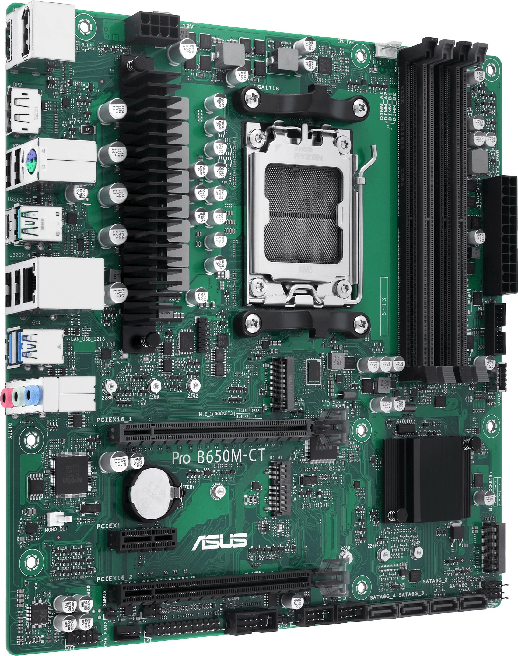 Matična plošča ASUS PRO B650M-CT-CSM, AMD, Socket AM5, DDR5, 128 GB