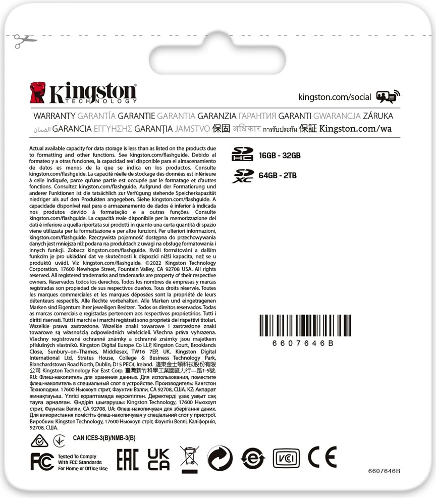 Spominska kartica Canvas React Plus Kingston 256GB SDXC UHS-II, črna