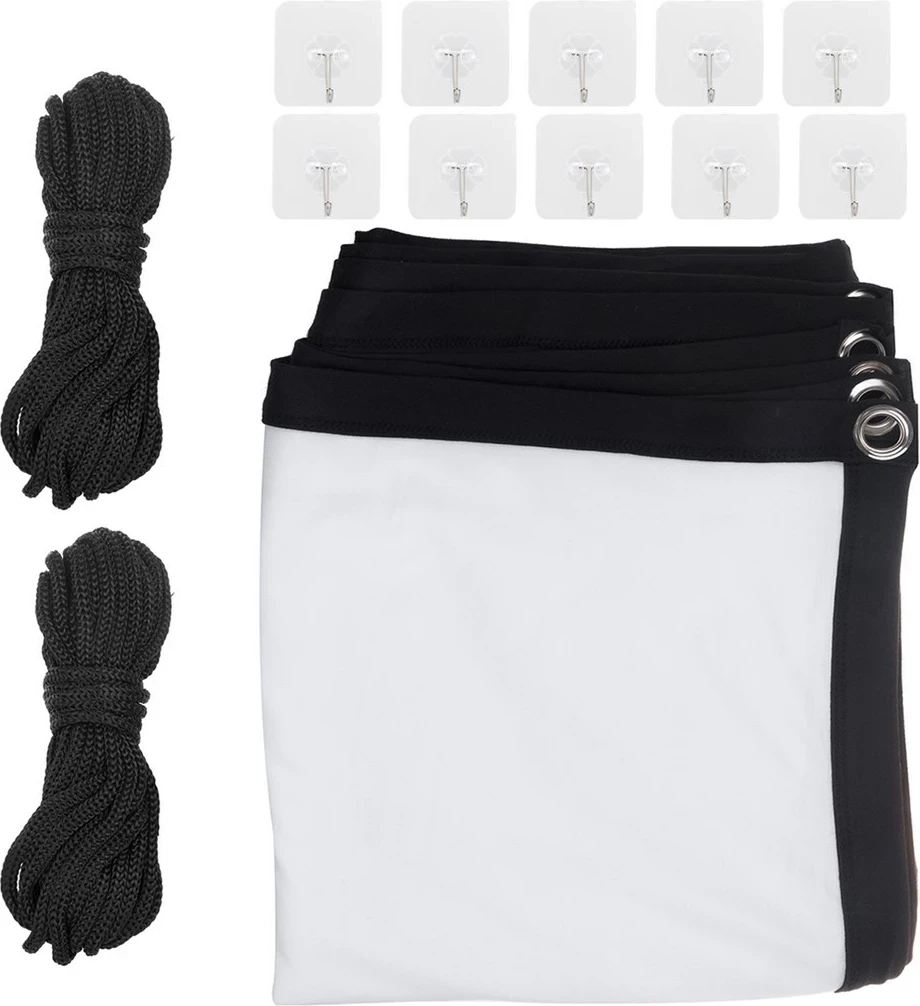 Ekran projekcije, 120" (240x180 cm), 4:3, poliester, zatezne kljukice — Maclean MC-169