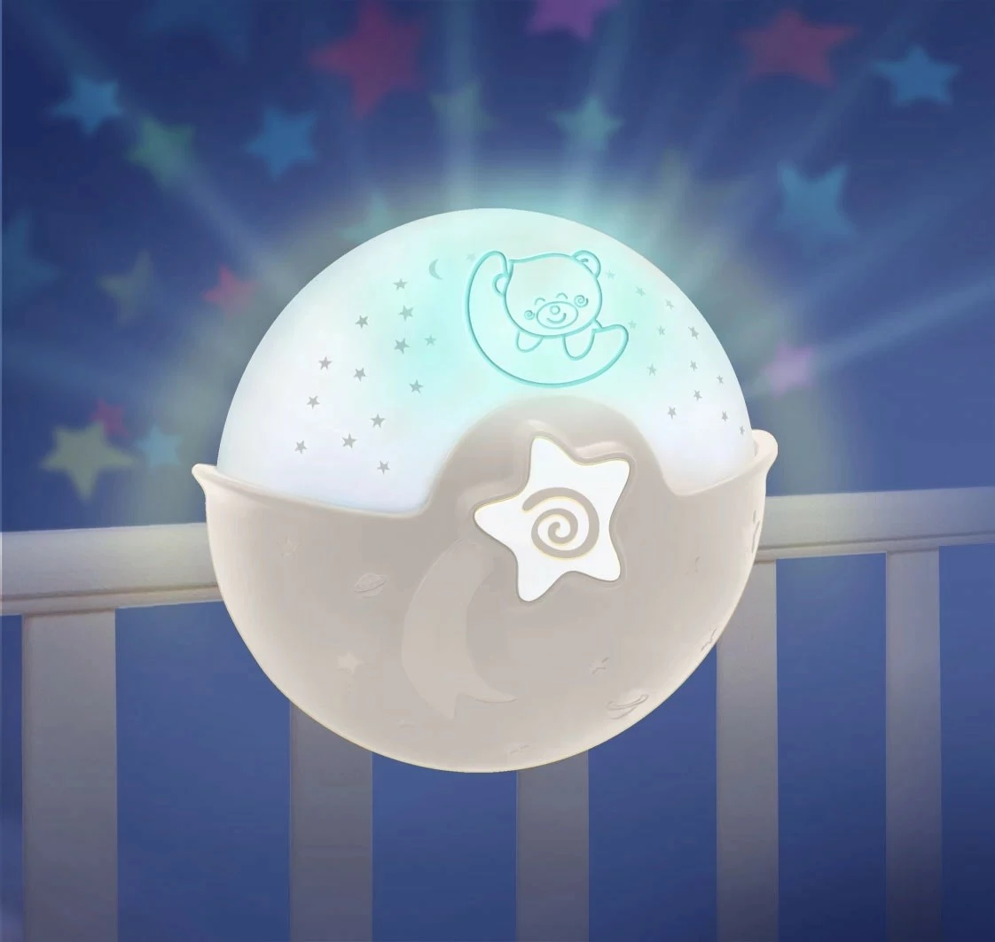 Projektor in nočna lučka 2-v-1 Infantino B-kids 4909N, bež/bela