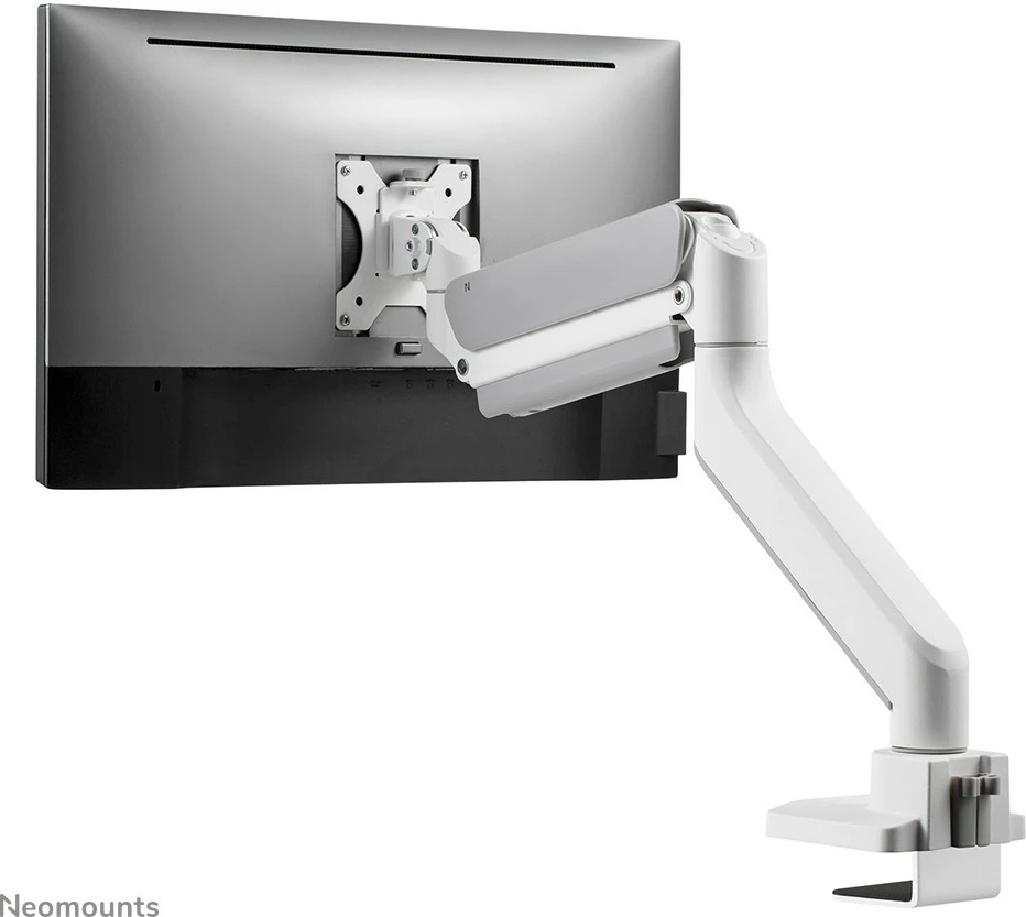 Nosilec za monitor Neomounts DS70-450WH1, plinski vzmet, Topfix, 17–42 in, 15 kg, bel