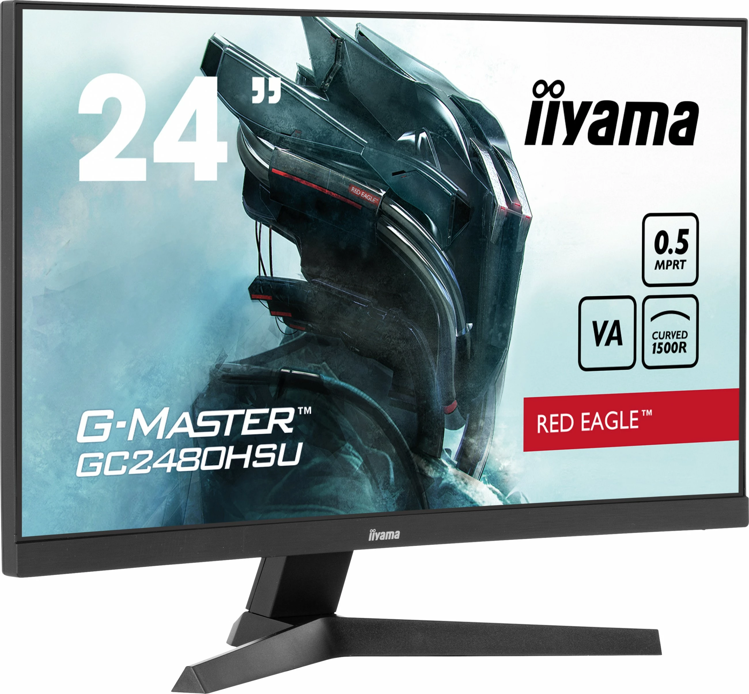 Zakrivljeni 24-inch monitor Full HD, 180Hz, 0,5ms iiyama G-MASTER GC2480HSU-B1, črn