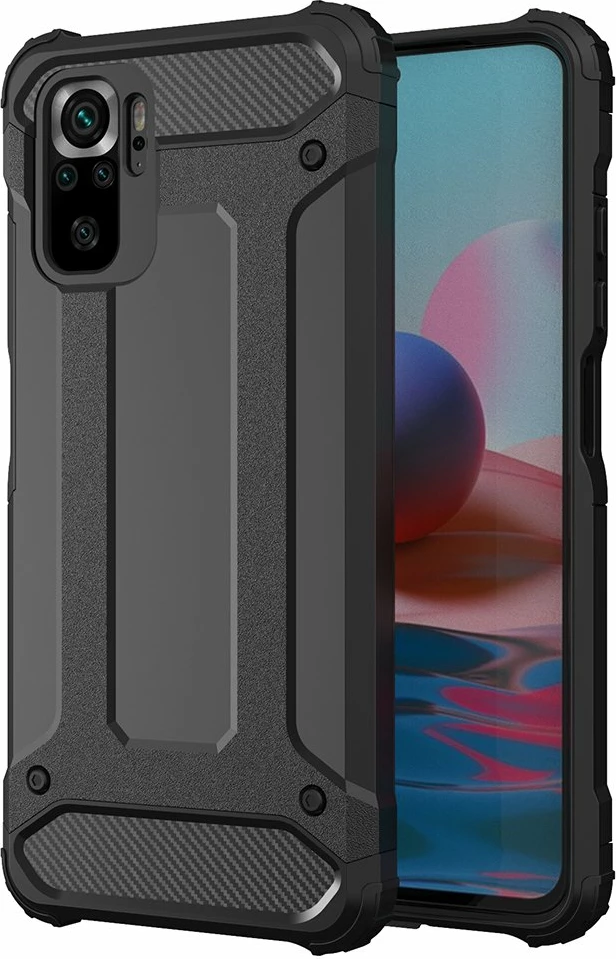 Hibridna zaščitna prevleka Hurtel za Xiaomi Redmi Note 11 Pro+ 5G / 11 Pro 5G / Mi 11i HyperCharge / Poco X4 NFC 5G, črna
