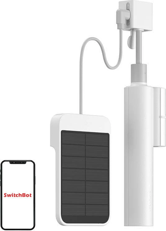 Sistem za avtomatizacijo zaves SwitchBot Blind Tilt W2701600, bel, s sončno ploščo