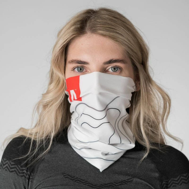 Večnamenski šal Chimney Alpinus Viki, bel