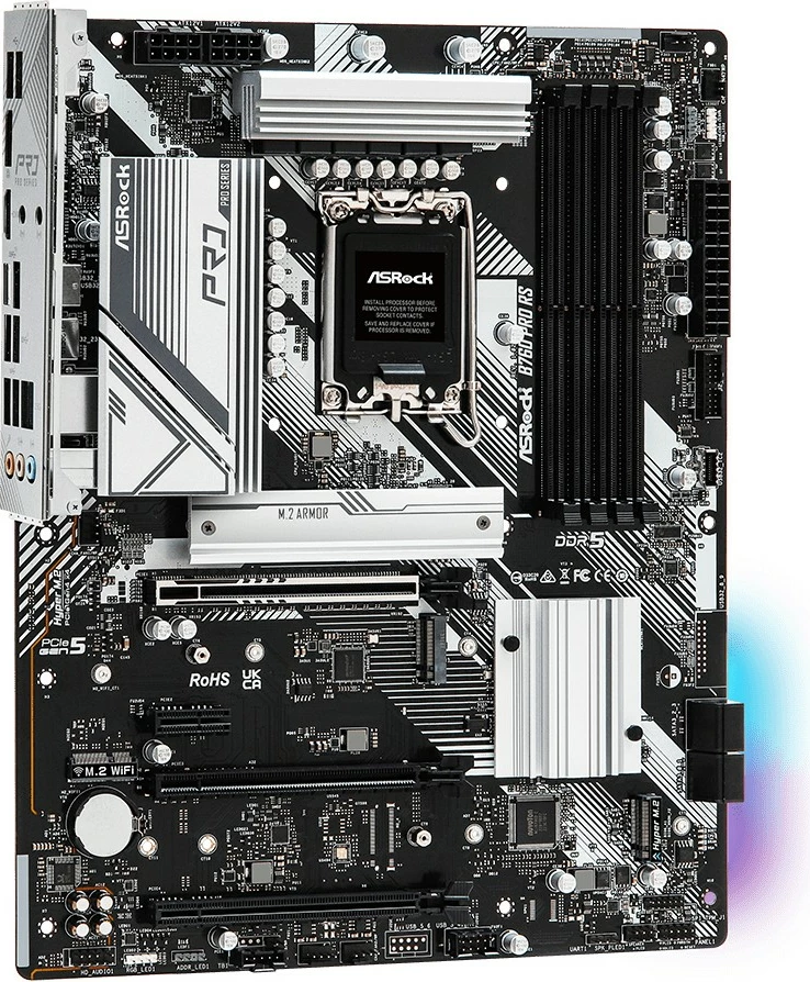 Plošča ASRock B760 PRO RS, Intel LGA 1700, DDR5-SDRAM, 128 GB